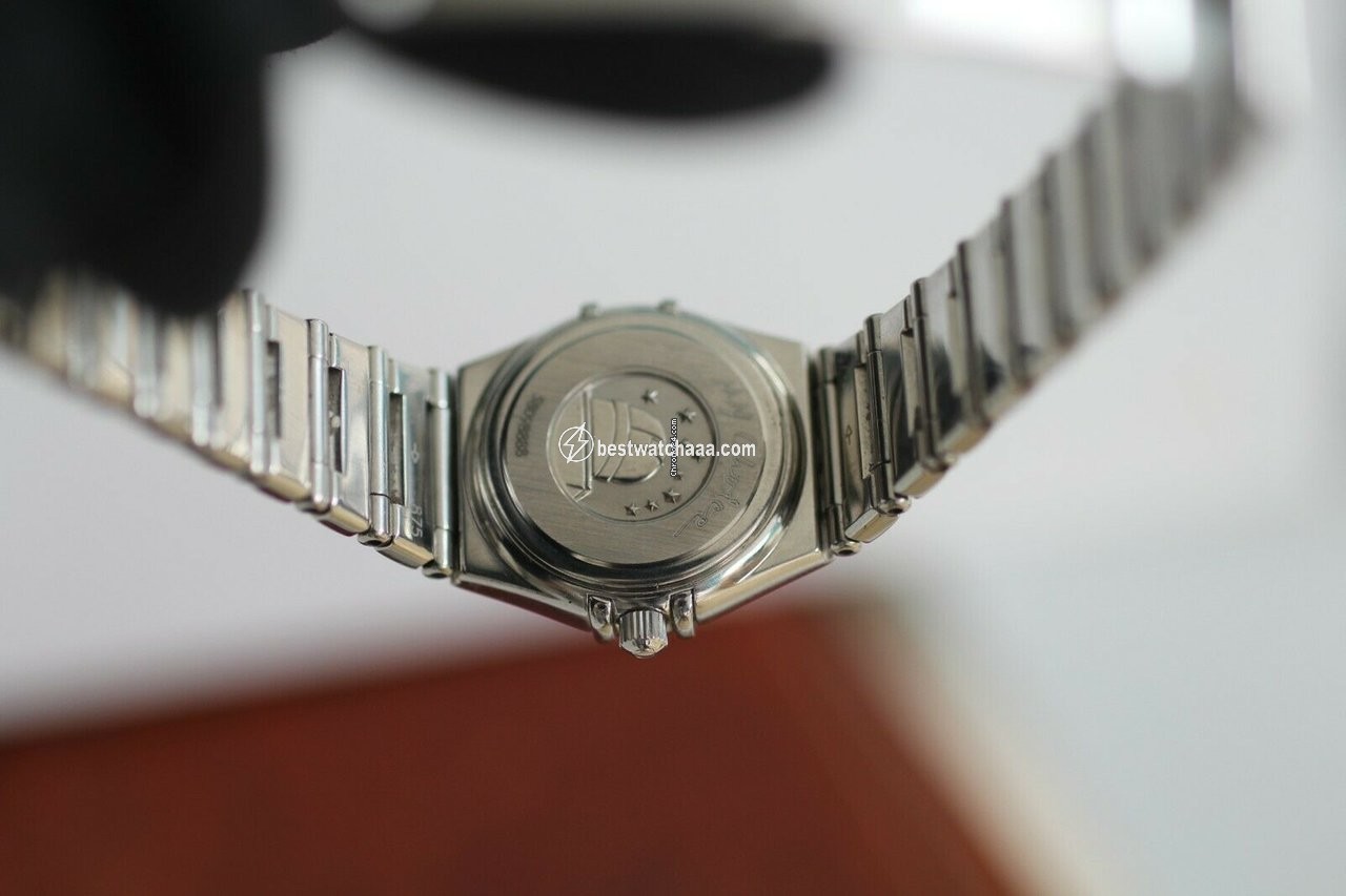 IMG_9081 Omega Constellation Quartz Womens watch Quartz Steel 1465.71.00 Replica 5