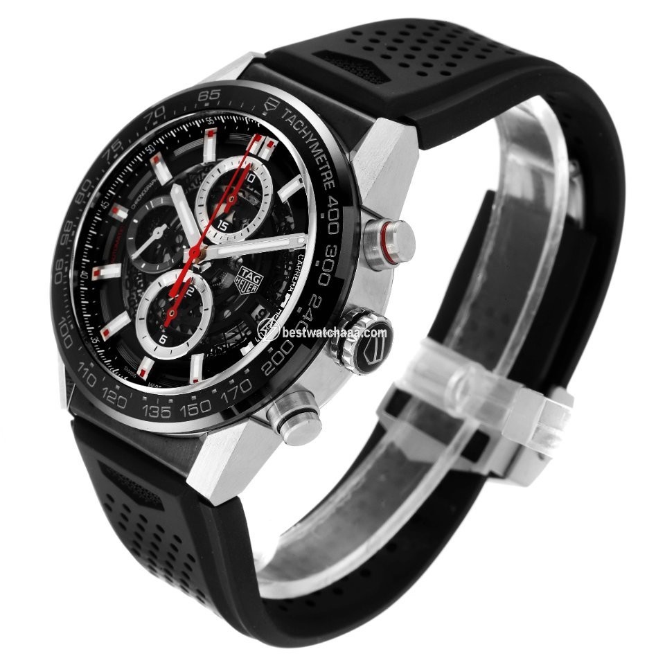IMG_9081 TAG Heuer Carrera Calibre HEUER 01 Mens watch Unisex Automatic Steel CAR201V.BA0714 Replica 5