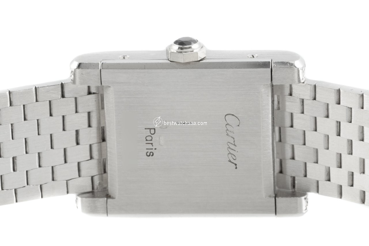 IMG_9081 Cartier Tank Womens watch Manual winding White gold 78093 Replica 5