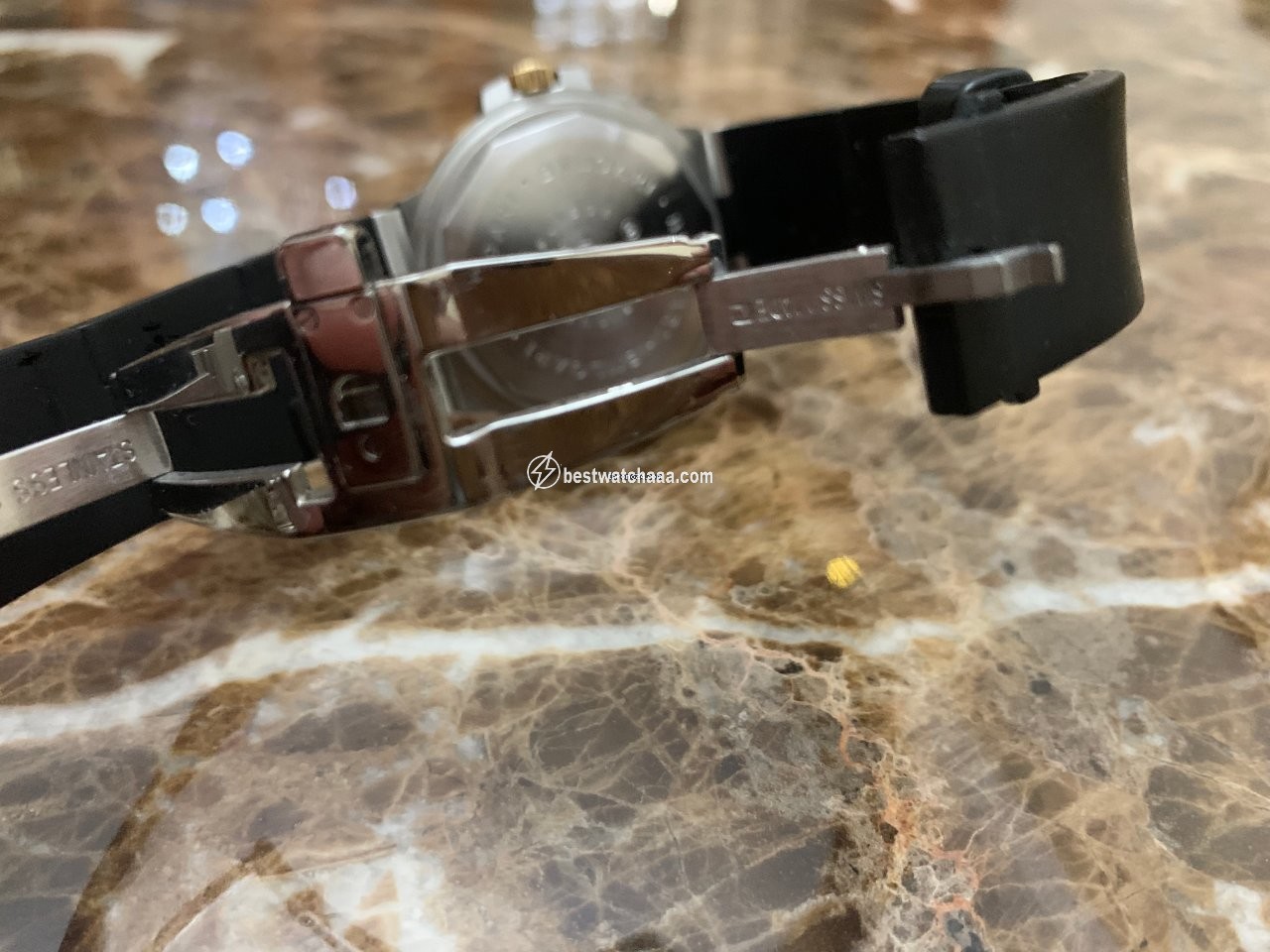 IMG_9081 Bulgari Diagono Mens watch Unisex Automatic Gold Steel SD38SG Replica 5