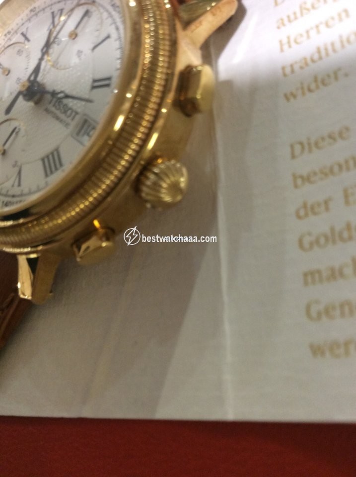 IMG_9081 Tissot Bridgeport Mens watch Unisex Automatic Yellow gold T71.3.435.33 Replica 5