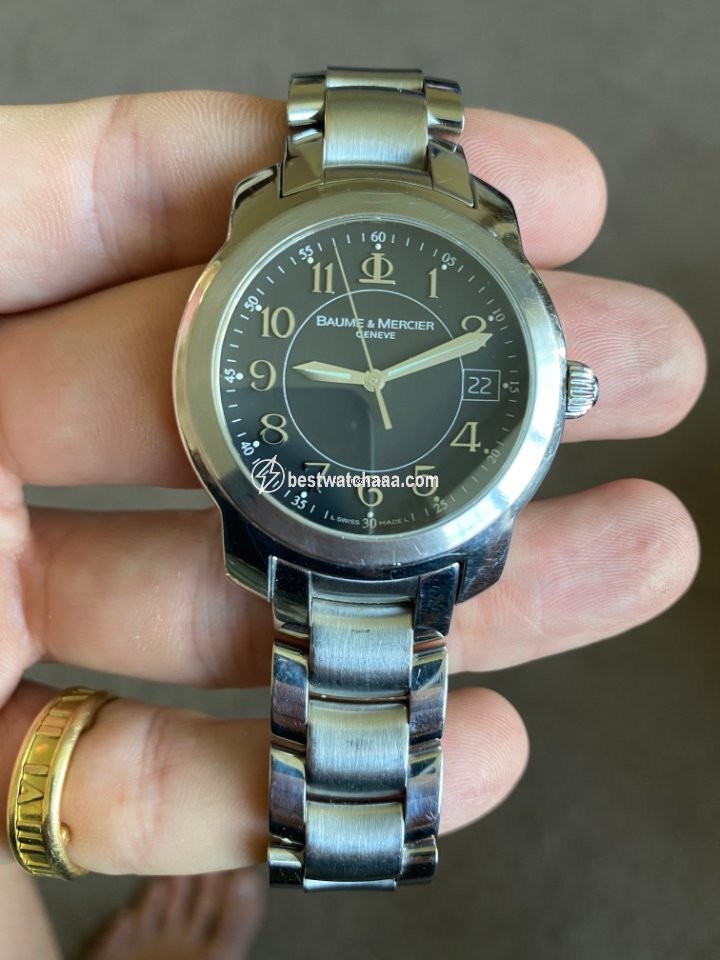 IMG_9081 Baume & Mercier Capeland Mens watch Unisex Quartz Steel 65531 Replica 5