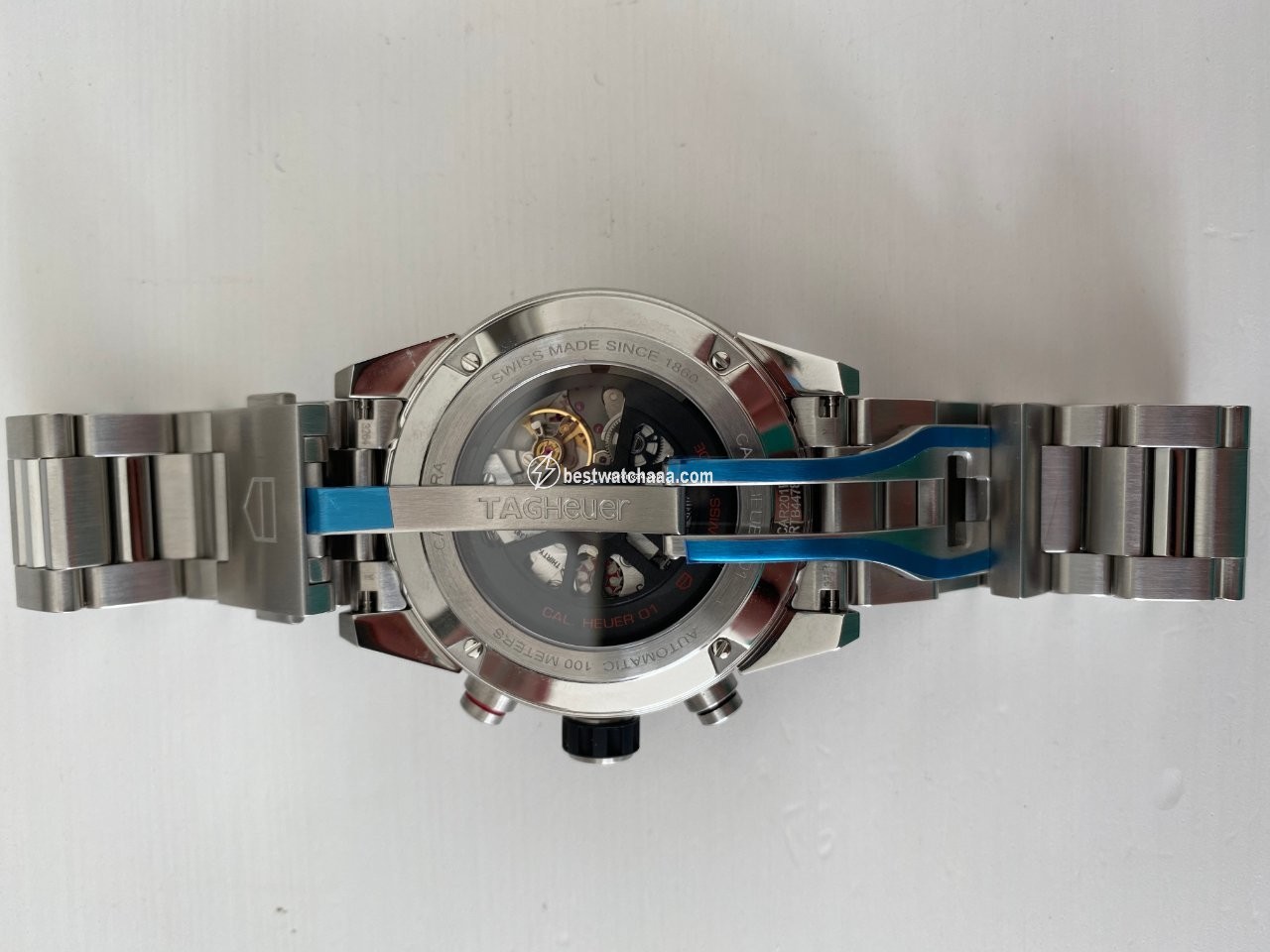 IMG_9081 TAG Heuer Carrera Calibre HEUER 01 Mens watch Unisex Automatic Steel CAR201P.BA0766 Replica 5