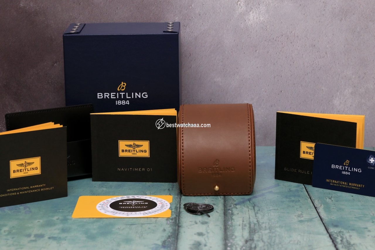 IMG_9081 Breitling Navitimer 1 B01 Chronograph 43 Mens watch Unisex Automatic Steel AB01211B1B1X1 Replica 5
