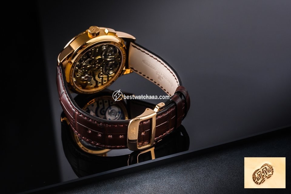 IMG_9081 Jaeger-LeCoultre Duometre Mens watch Unisex Manual winding Rose gold 600.2.28.S Replica 5