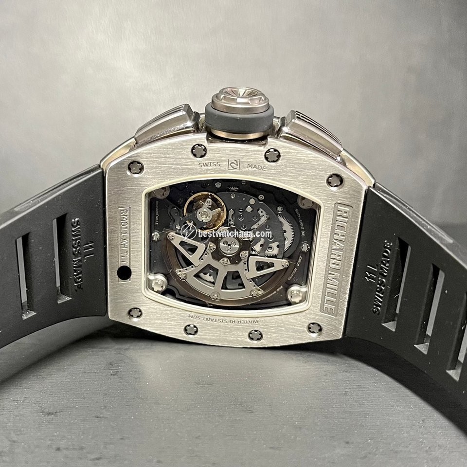 IMG_9081 Richard Mille RM 011 Mens watch Unisex Automatic Titanium RM011 AH Ti Replica 5
