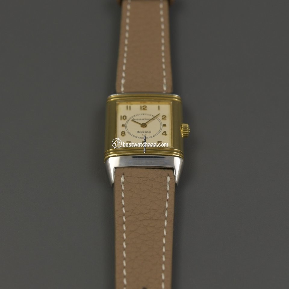 IMG_9081 Jaeger-LeCoultre Reverso Womens watch Quartz Gold Steel 140.025.5 Replica 5