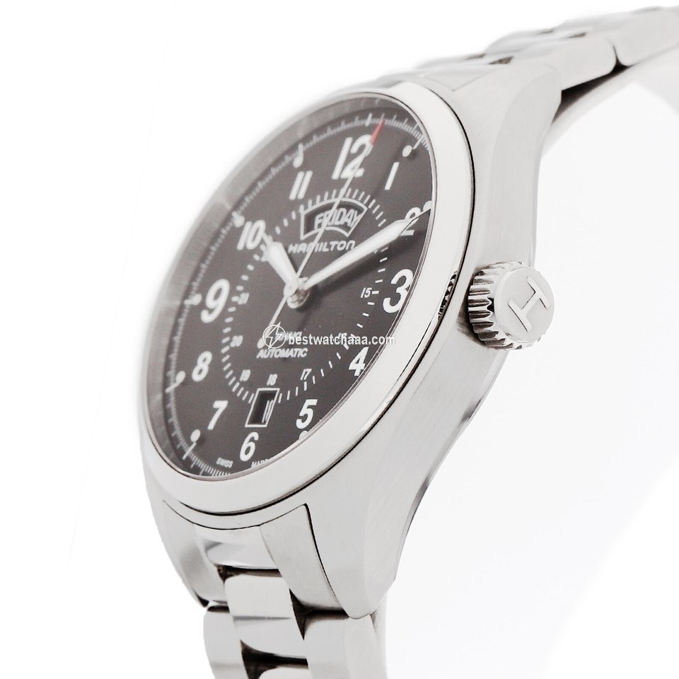 IMG_9081 Hamilton Khaki Field Day Date Mens watch Unisex Automatic Steel NUMBER H70505933 Replica 5