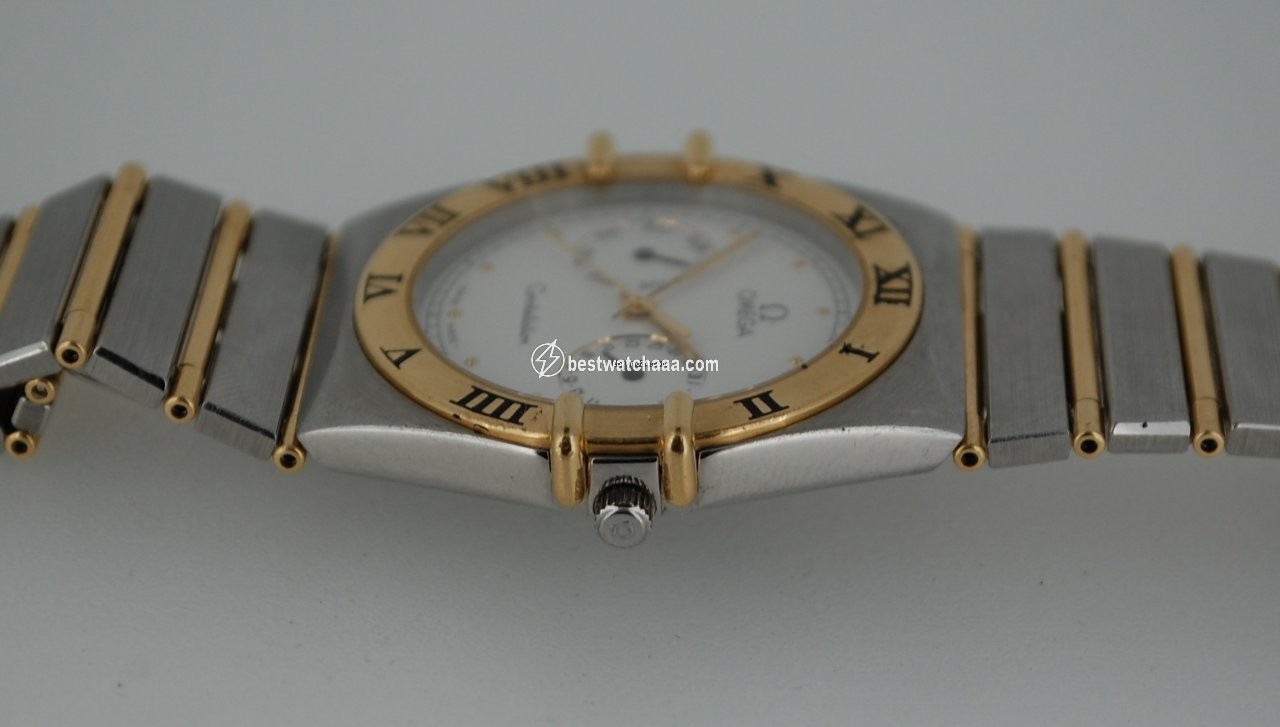 IMG_9081 Omega Constellation Day-Date Mens watch Unisex Quartz Gold Steel 396.1069 Replica 5