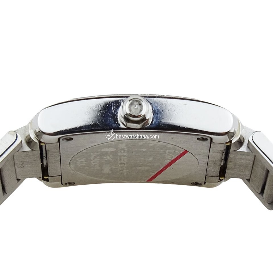 IMG_9081 Cartier Tank Francaise Mens watch Unisex Quartz White gold WE1002SE Replica 5