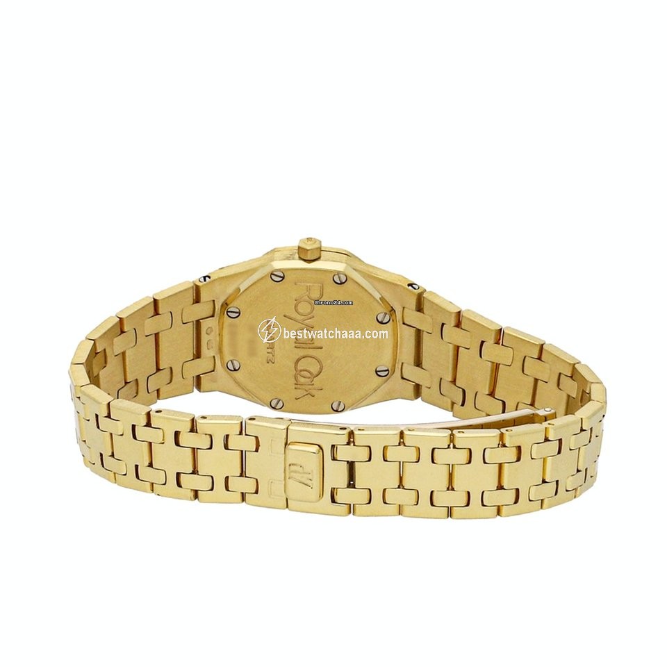 IMG_9081 Audemars Piguet Royal Oak Womens watch Quartz Yellow gold 67371BA.ZZ.1120BA.01 Replica 5