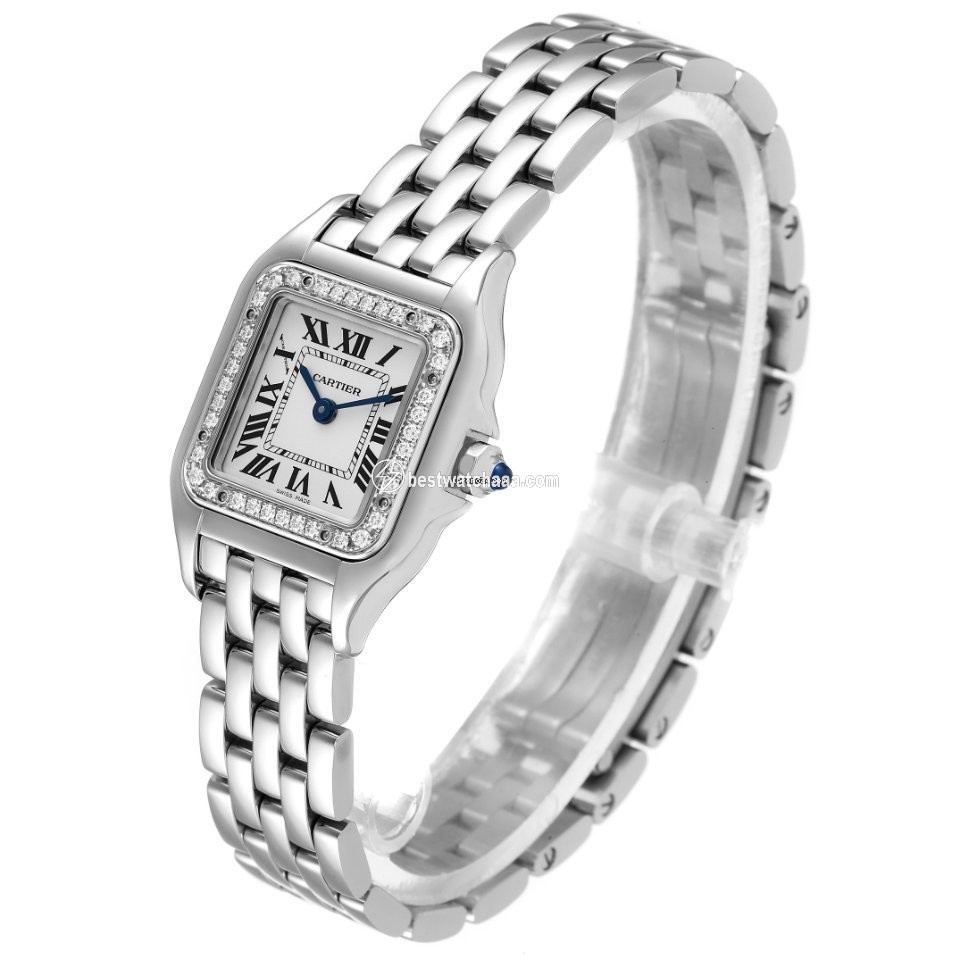 IMG_9081 Cartier Panthere Womens watch Quartz Steel W4PN0007 Replica 5