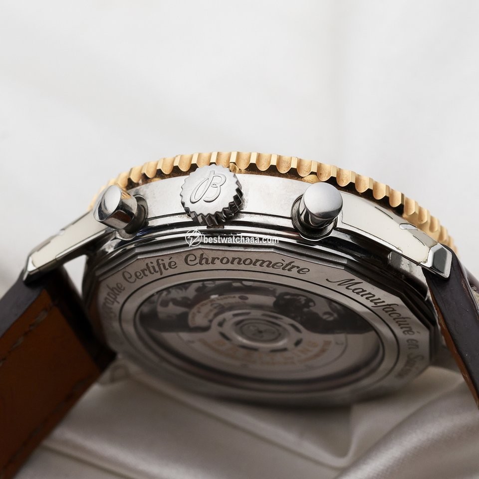 IMG_9081 Breitling Navitimer 01 (46 MM) Mens watch Unisex Automatic Gold Steel UB012721 BE18 Replica 5