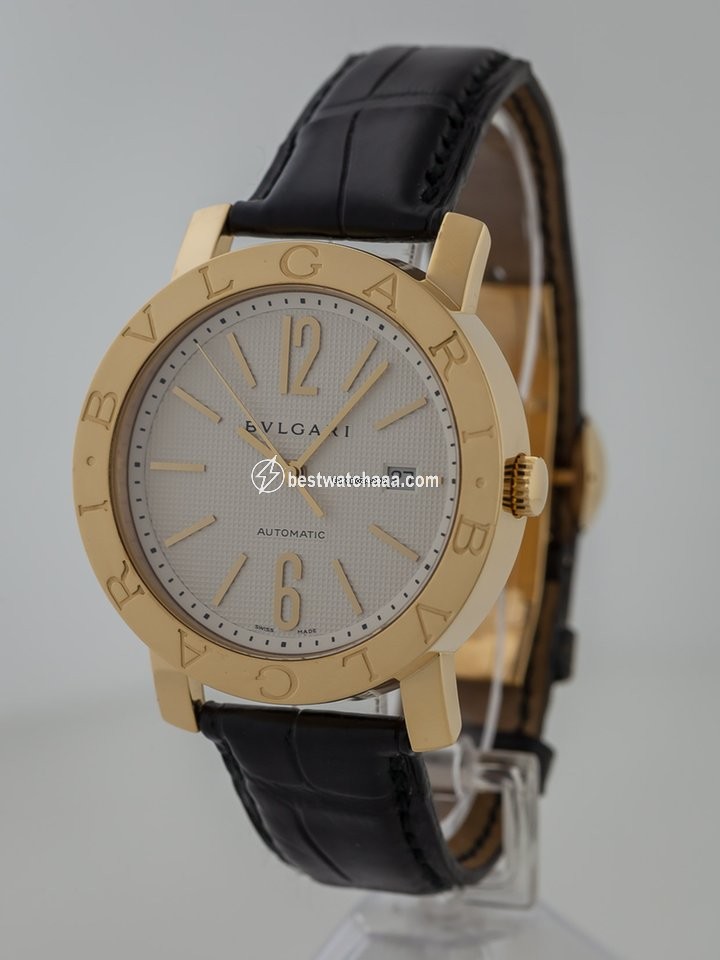 IMG_9081 Bulgari Bulgari Mens watch Unisex Automatic Yellow gold BB42GL Replica 5