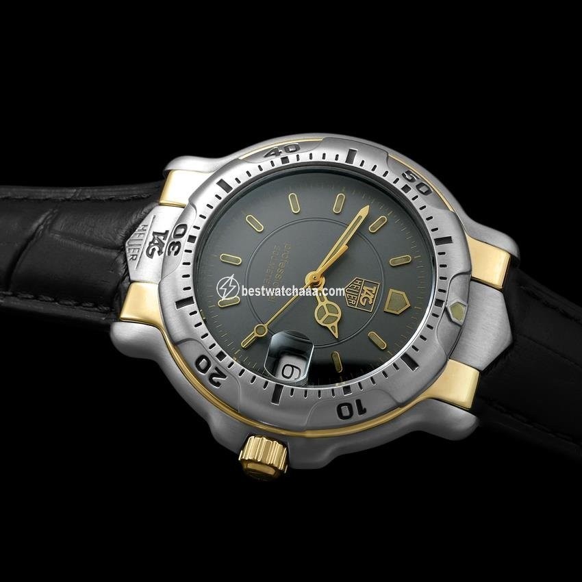 IMG_9081 TAG Heuer 6000 Mens watch Unisex Quartz Gold Steel 8424 Replica 5