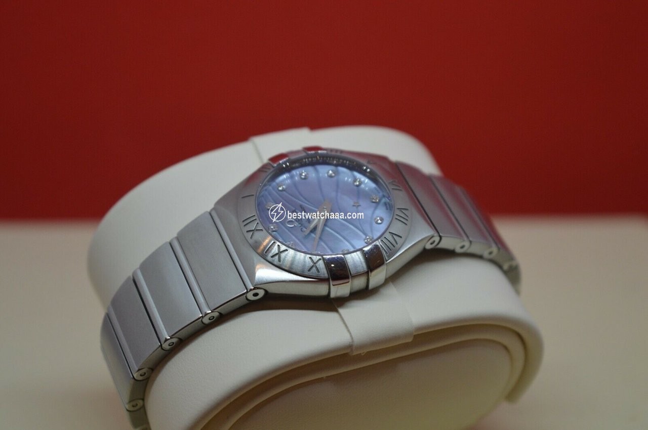 IMG_9081 Omega Constellation Quartz Womens watch Quartz Steel 123.10.27.60.57.001 Replica 5