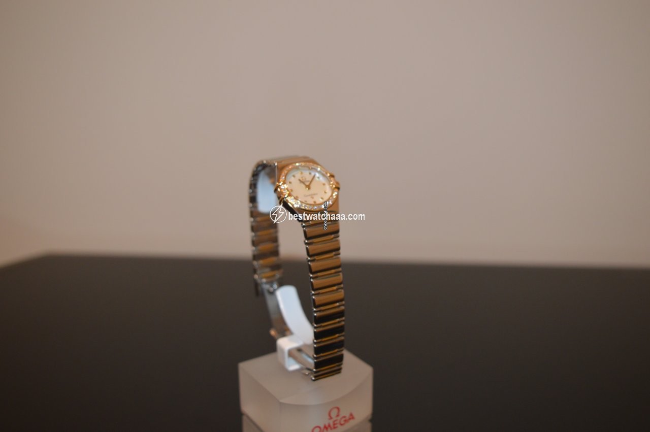 IMG_9081 Omega Constellation Womens watch Quartz Gold Steel 1365.71.00 Replica 5