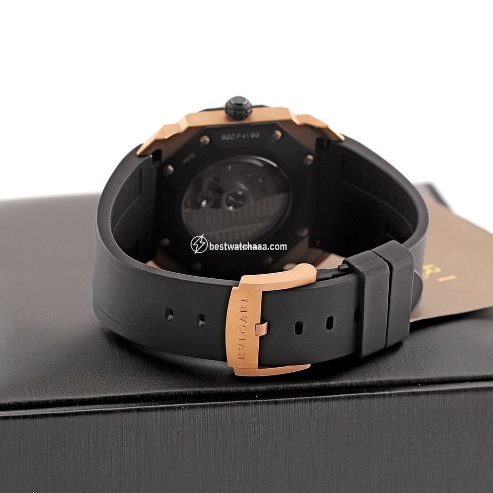 IMG_9081 Bulgari Octo Mens watch Unisex Automatic Rose gold 103203 Replica 5