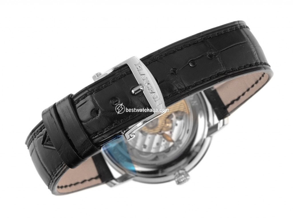 IMG_9081 Blancpain Villeret Mens watch Unisex Automatic Steel 6224 11 27 55B Replica 5