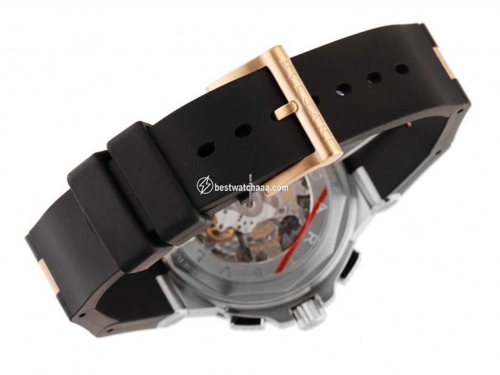IMG_9081 Bulgari Diagono Mens watch Unisex Automatic Gold Steel DG42SWGCH Replica 5