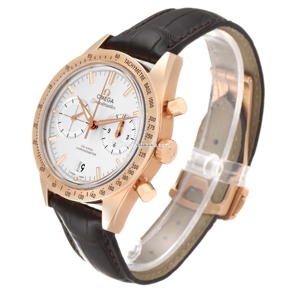 IMG_9081 Omega Speedmaster 57 Mens watch Unisex Automatic Rose gold 331.53.42.51.02.002 Replica 5