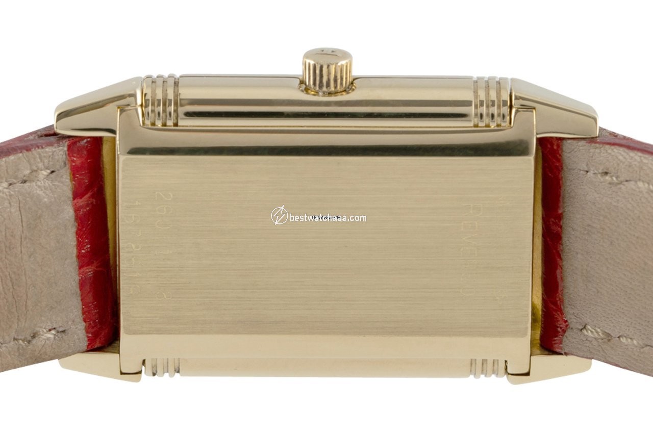 IMG_9081 Jaeger-LeCoultre Reverso Lady Womens watch Quartz Yellow gold 260.1.08 Replica 5
