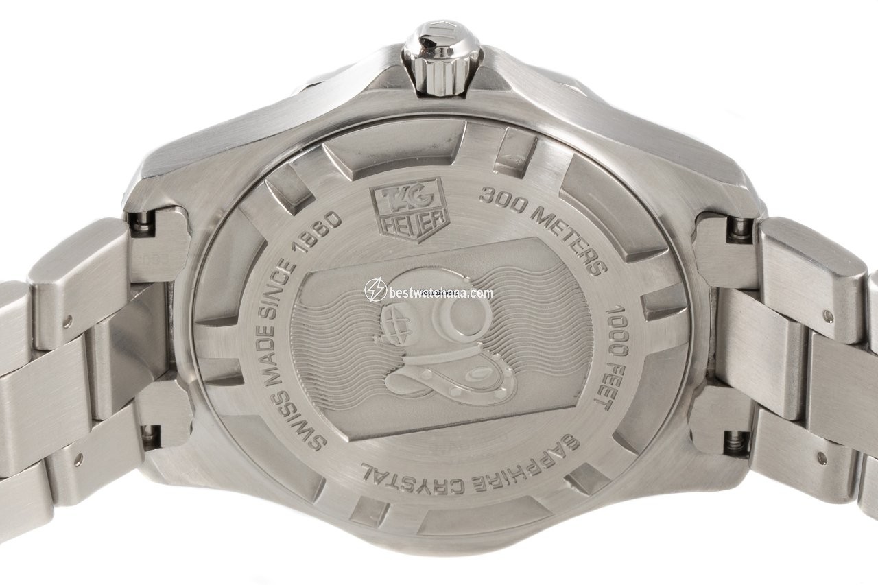 IMG_9081 TAG Heuer Aquaracer 300M Mens watch Unisex Quartz Steel WAB1110 Replica 5