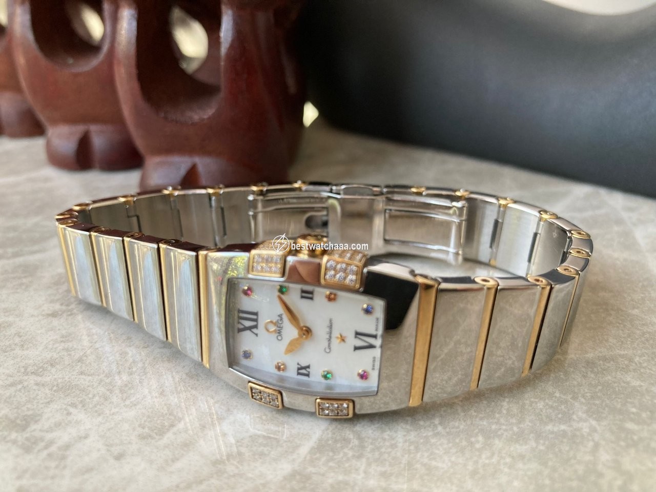 IMG_9081 Omega Constellation Womens watch Quartz Steel 1886.79.36 Replica 5