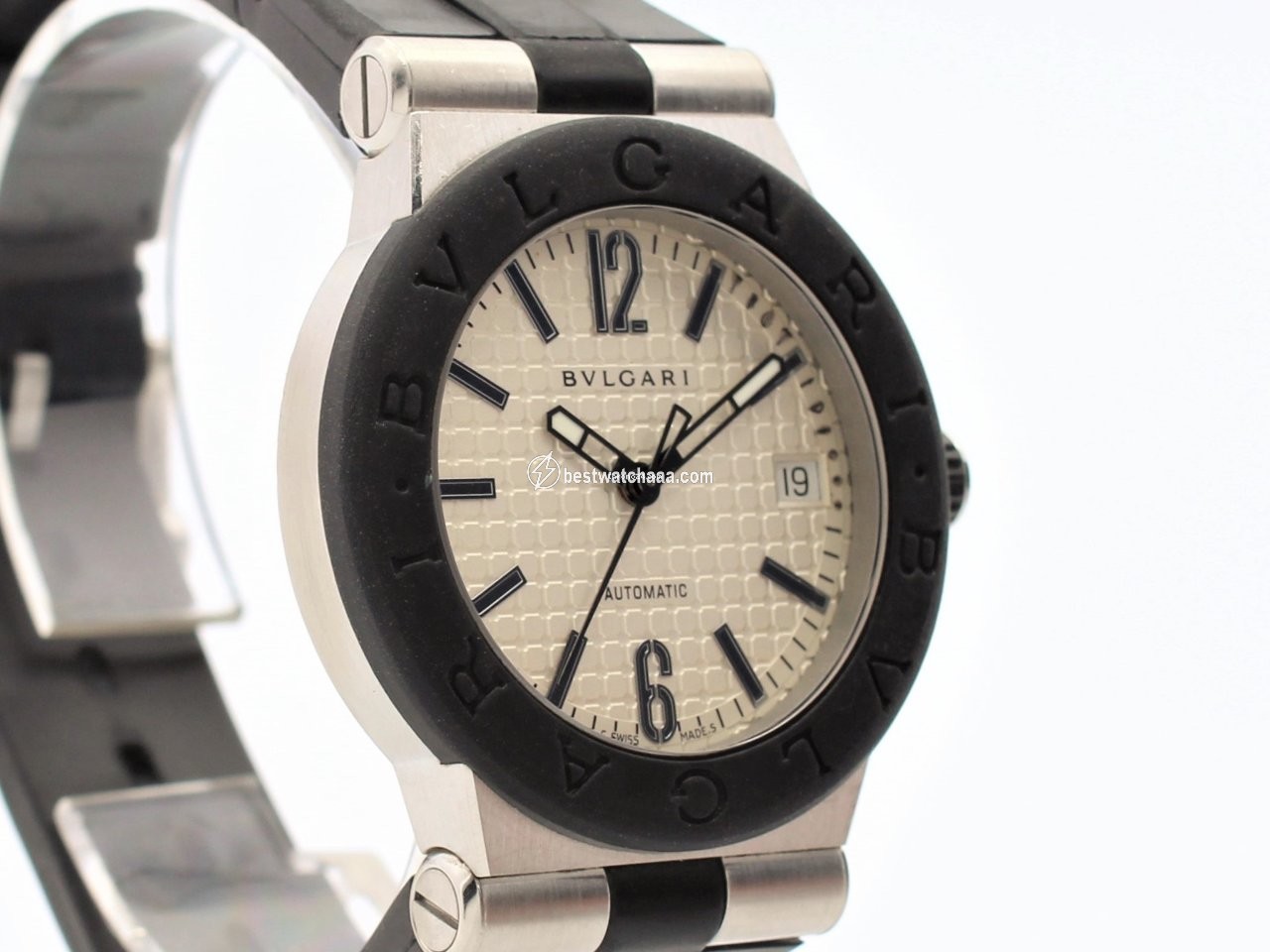IMG_9081 Bulgari Diagono Mens watch Unisex Automatic Steel DG 35 SV Replica 5