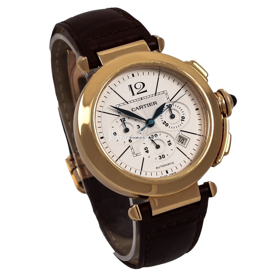 IMG_9081 Cartier Pasha Mens watch Unisex Automatic Yellow gold W3020151 Replica 5