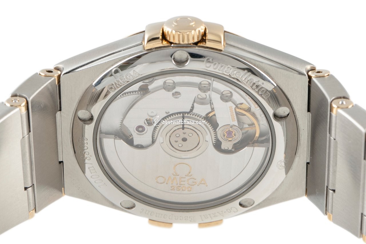 IMG_9081 Omega Constellation Ladies Mens watch Unisex Automatic Gold Steel 123.20.35.20.52.002 Replica 5