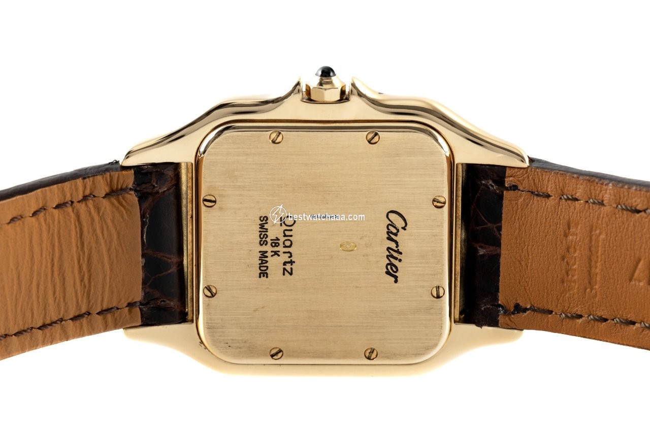 IMG_9081 Cartier Panthere Mens watch Unisex Quartz Yellow gold 8839 Replica 5