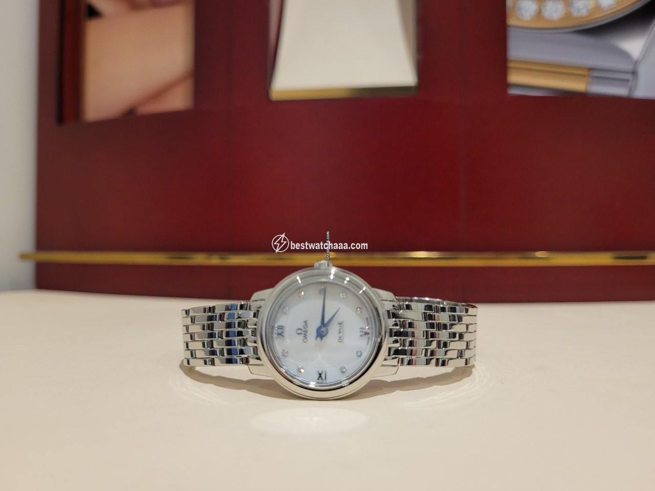 IMG_9081 Omega De Ville Prestige Womens watch Quartz Steel 424.10.24.60.55.001 Replica 5