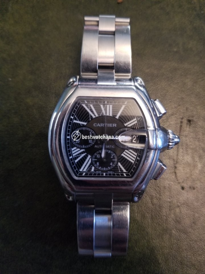 IMG_9081 Cartier Roadster Mens watch Unisex Automatic Steel W62020x6 2618 Replica 5