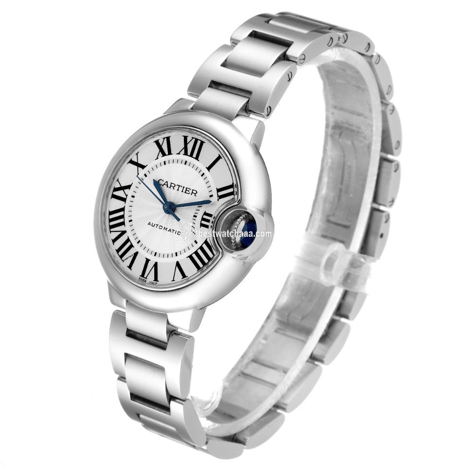 IMG_9081 Cartier Ballon Bleu 33mm Womens watch Automatic Steel W6920071 Replica 5