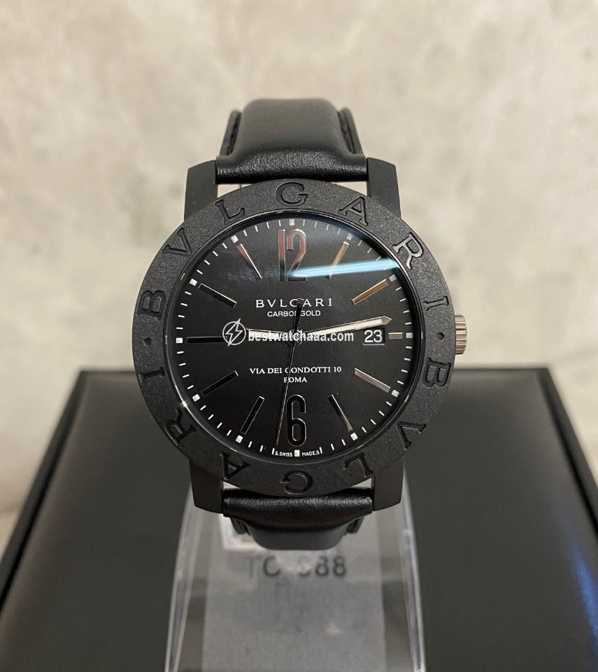 IMG_9081 Bulgari Bulgari Mens watch Unisex Automatic Carbon BB40CL Replica 5