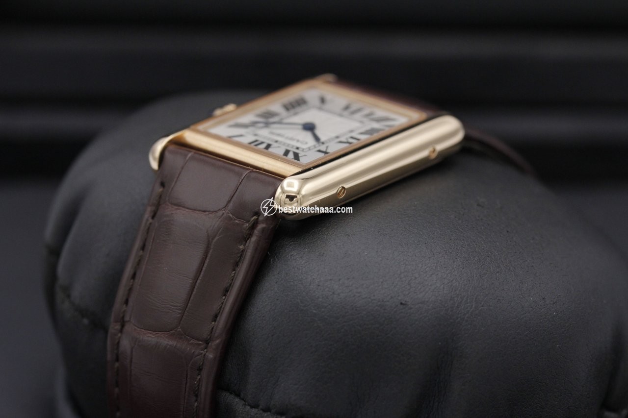 IMG_9081 Cartier Tank Louis Cartier Rose gold WGTA001 Replica 5
