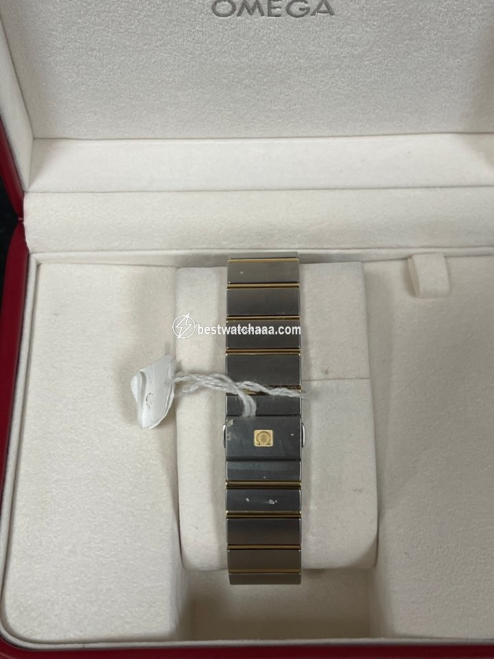 IMG_9081 Omega Constellation Quartz Mens watch Unisex Quartz Gold Steel 123.20.35.60.02.002 Replica 5