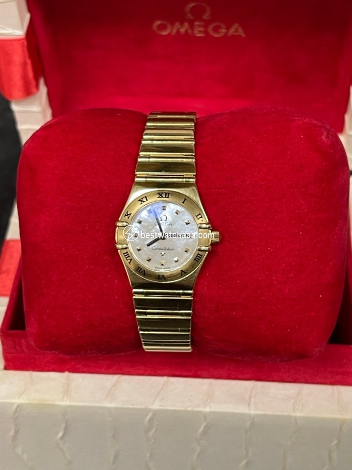 IMG_9081 Omega Constellation Womens watch Automatic Yellow gold 6563 375 Replica 5