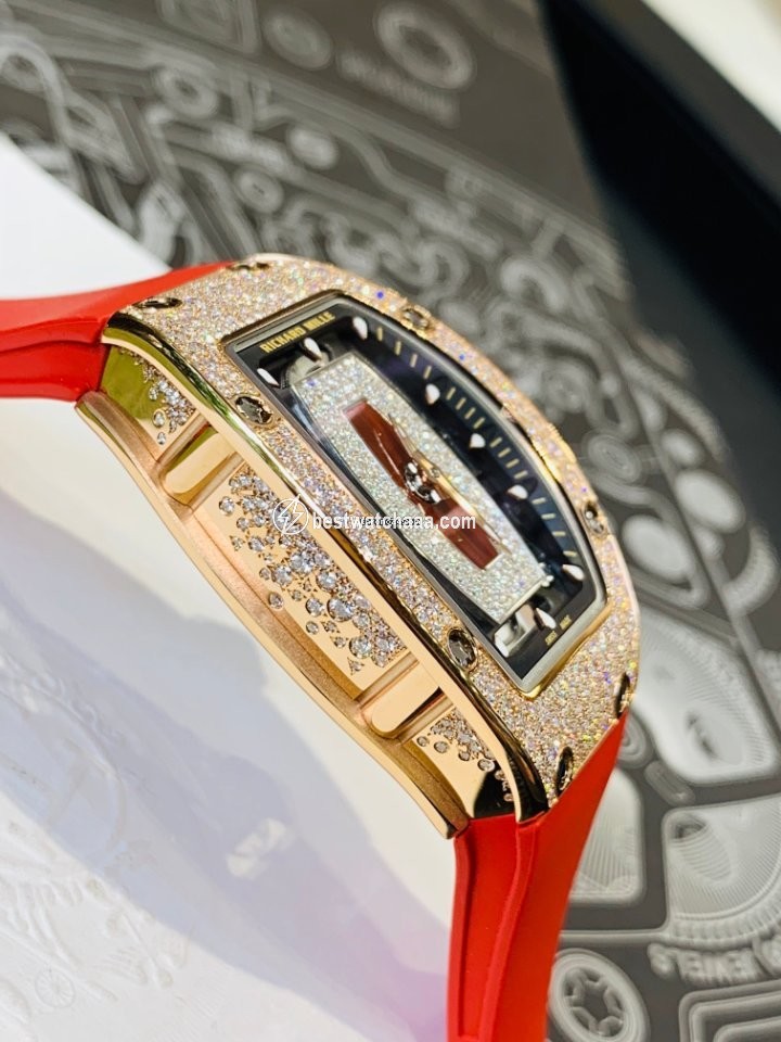 IMG_9081 Richard Mille RM 07 Womens watch Automatic Rose gold RM07-01 Rose Gold Replica 5