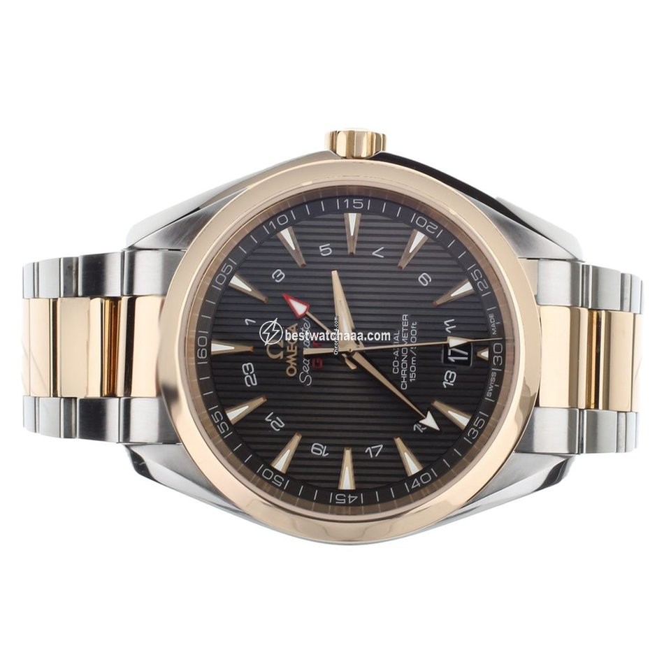 IMG_9081 Omega Seamaster Aqua Terra Mens watch Unisex Automatic Gold Steel 23120432206003 Replica 5