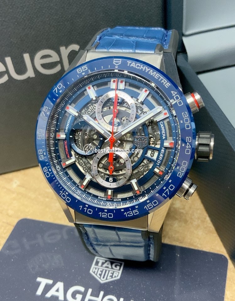 IMG_9081 TAG Heuer Carrera Calibre HEUER 01 Mens watch Unisex Automatic Steel CAR201T.FC6406 Replica 5