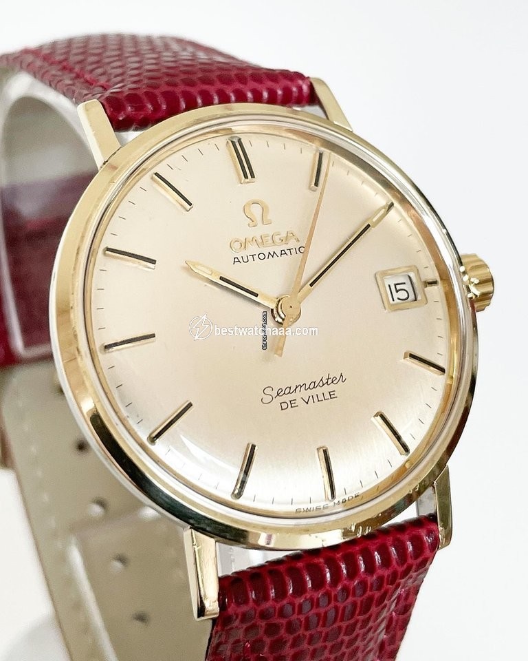 IMG_9081 Omega Seamaster DeVille Mens watch Unisex Automatic Gold Steel 14770 62 SC Replica 5