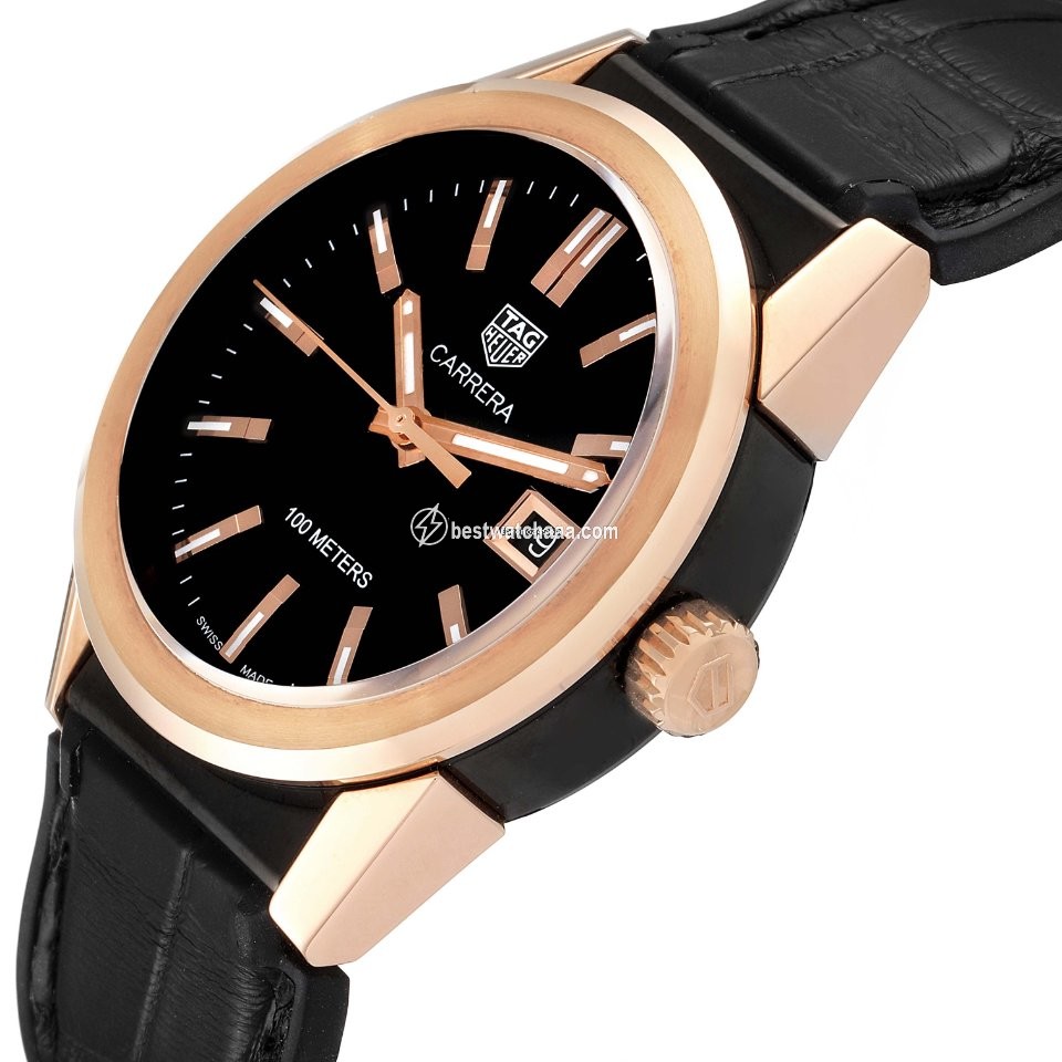 IMG_9081 TAG Heuer Carrera Lady Womens watch Quartz Gold Steel WBG1351.FC6418 Replica 5