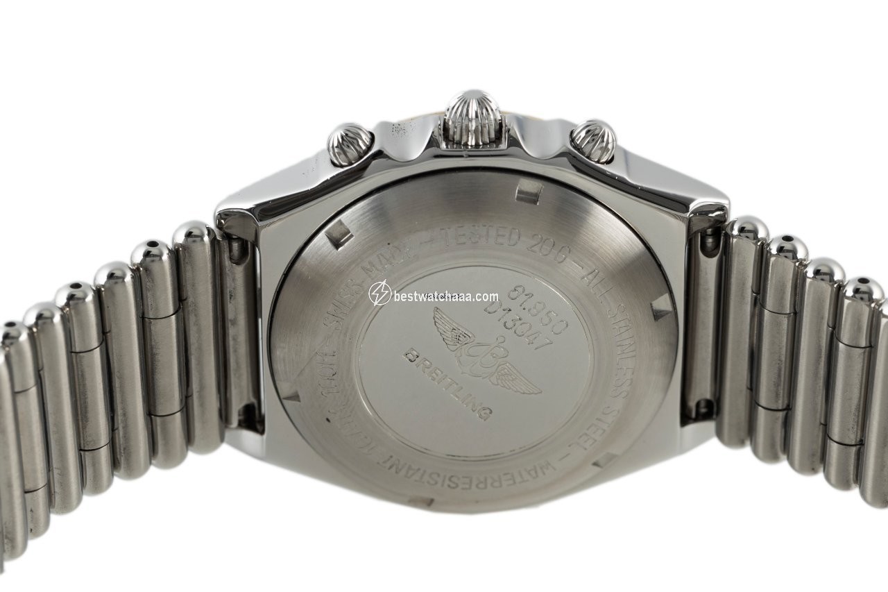 IMG_9081 Breitling Chronomat Mens watch Unisex Automatic Gold Steel D13047 Replica 5