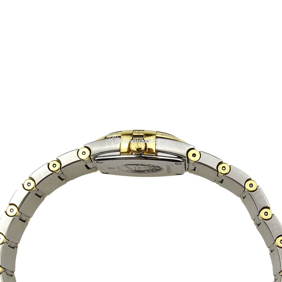 IMG_9081 Omega Constellation Quartz Womens watch Quartz Gold Steel 123.25.24.60.55.010 Replica 5