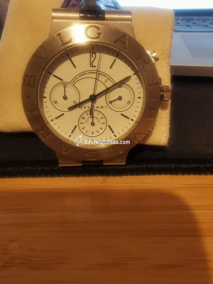 IMG_9081 Bulgari Diagono Mens watch Unisex Automatic White gold CHW40GAM Replica 5