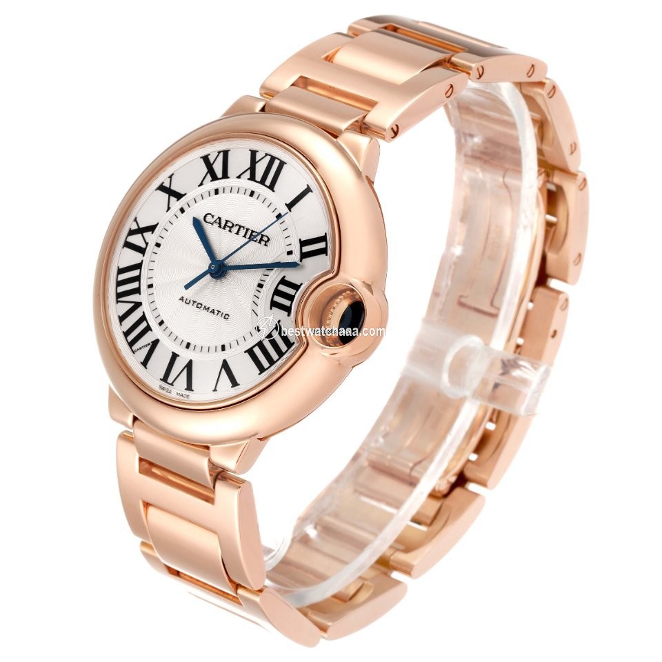 IMG_9081 Cartier Ballon Bleu 36mm Womens watch Automatic Rose gold W69004Z2 Replica 5