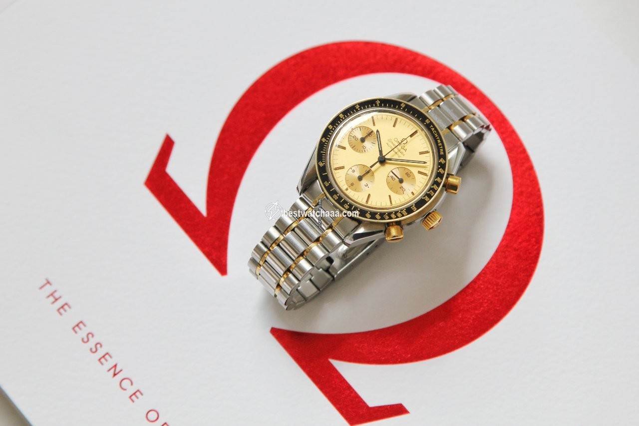 IMG_9081 Omega Speedmaster Mens watch Unisex Automatic Gold Steel 3310.10 Replica 5