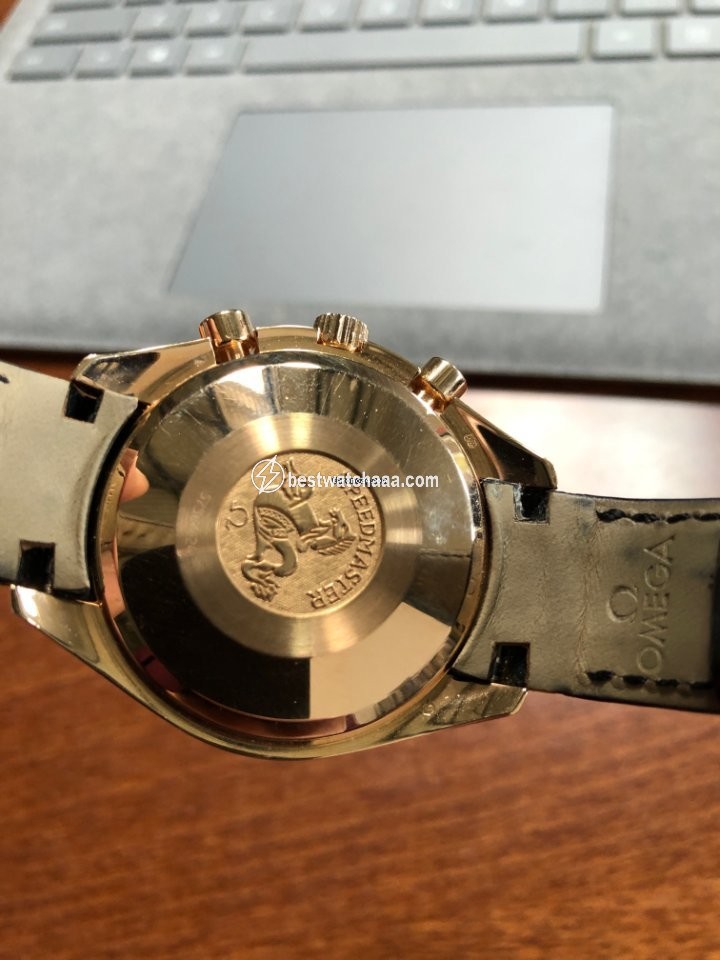 IMG_9081 Omega Speedmaster Day Date Mens watch Unisex Automatic Rose gold 1750084 Replica 5
